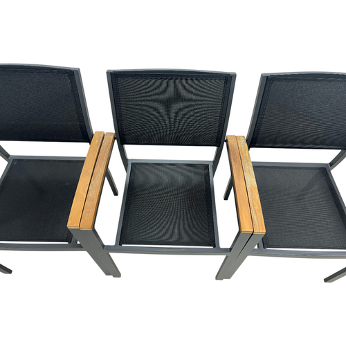 Safavieh Kaelan Stackable Chair - Black/Brown (Set of 6), image 14