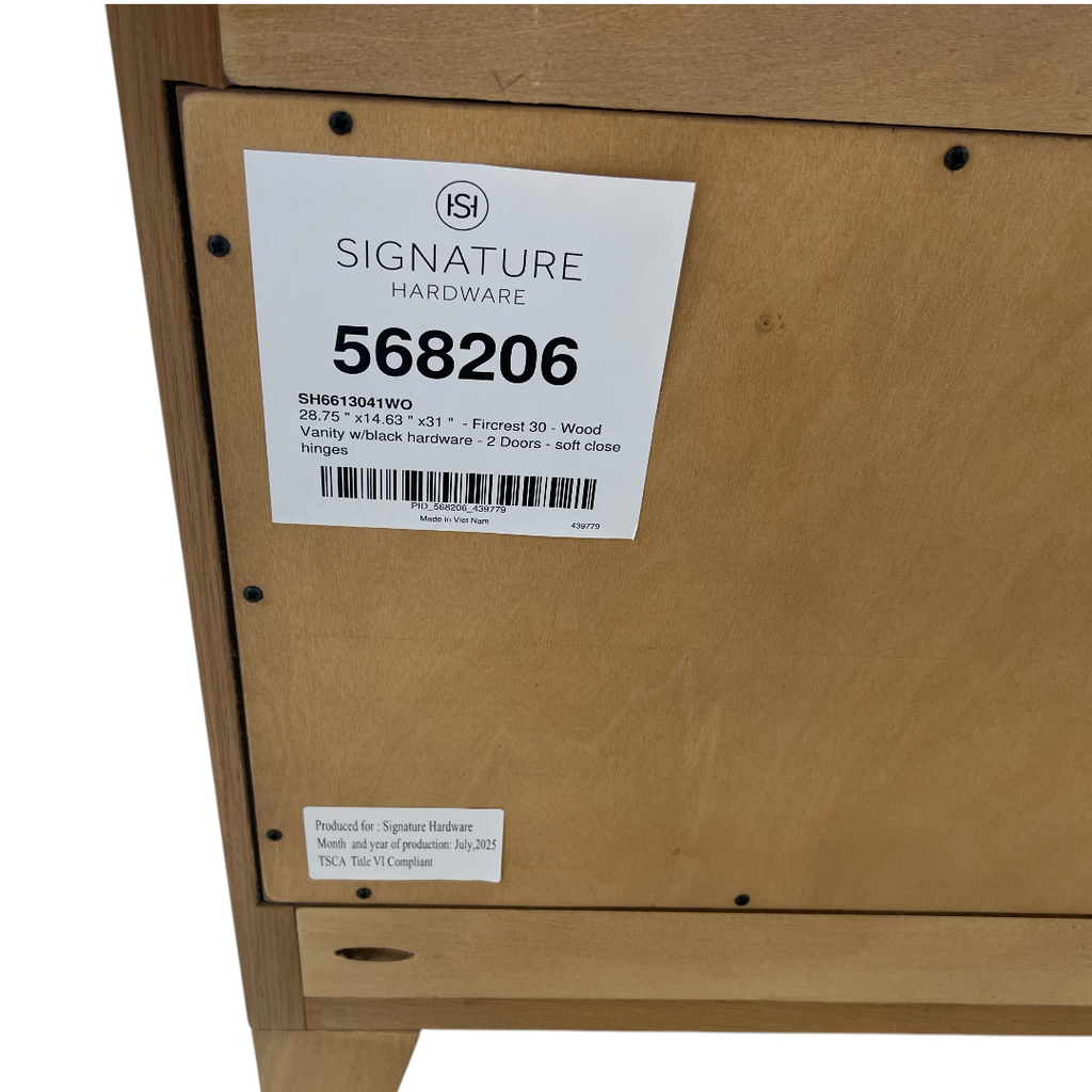 Signature Hardware Fircrest Single Bathroom Vanity