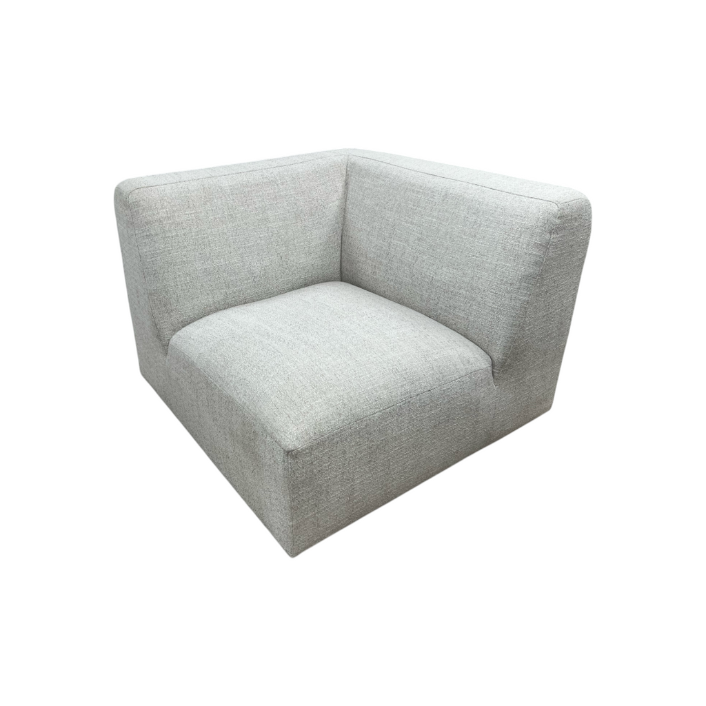Simpli Home Rex Corner Sofa Module, Handcrafted Modern-Style Corner Accent Chair for Living Room