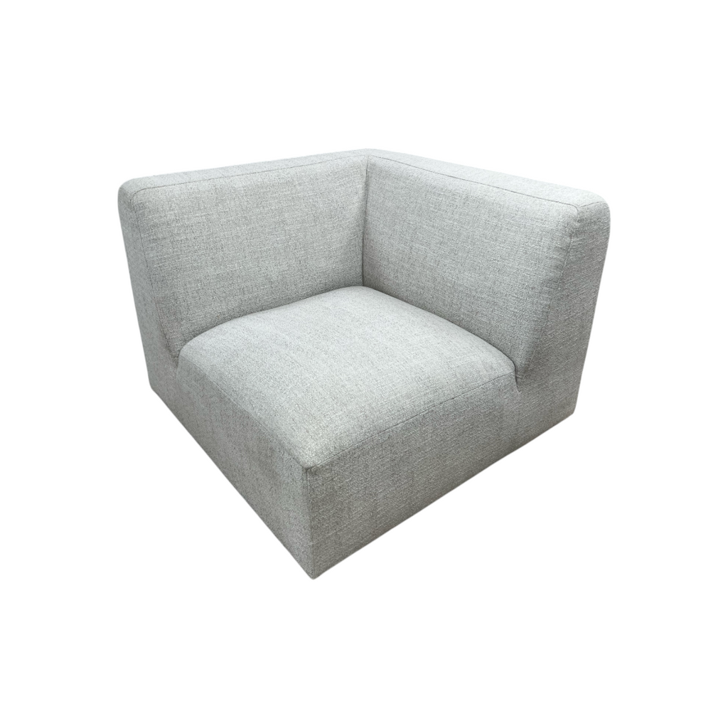 Simpli Home Rex Corner Sofa Module, Handcrafted Modern-Style Corner Accent Chair for Living Room