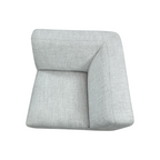 Simpli Home Rex Corner Sofa Module, Handcrafted Modern-Style Corner Accent Chair for Living Room