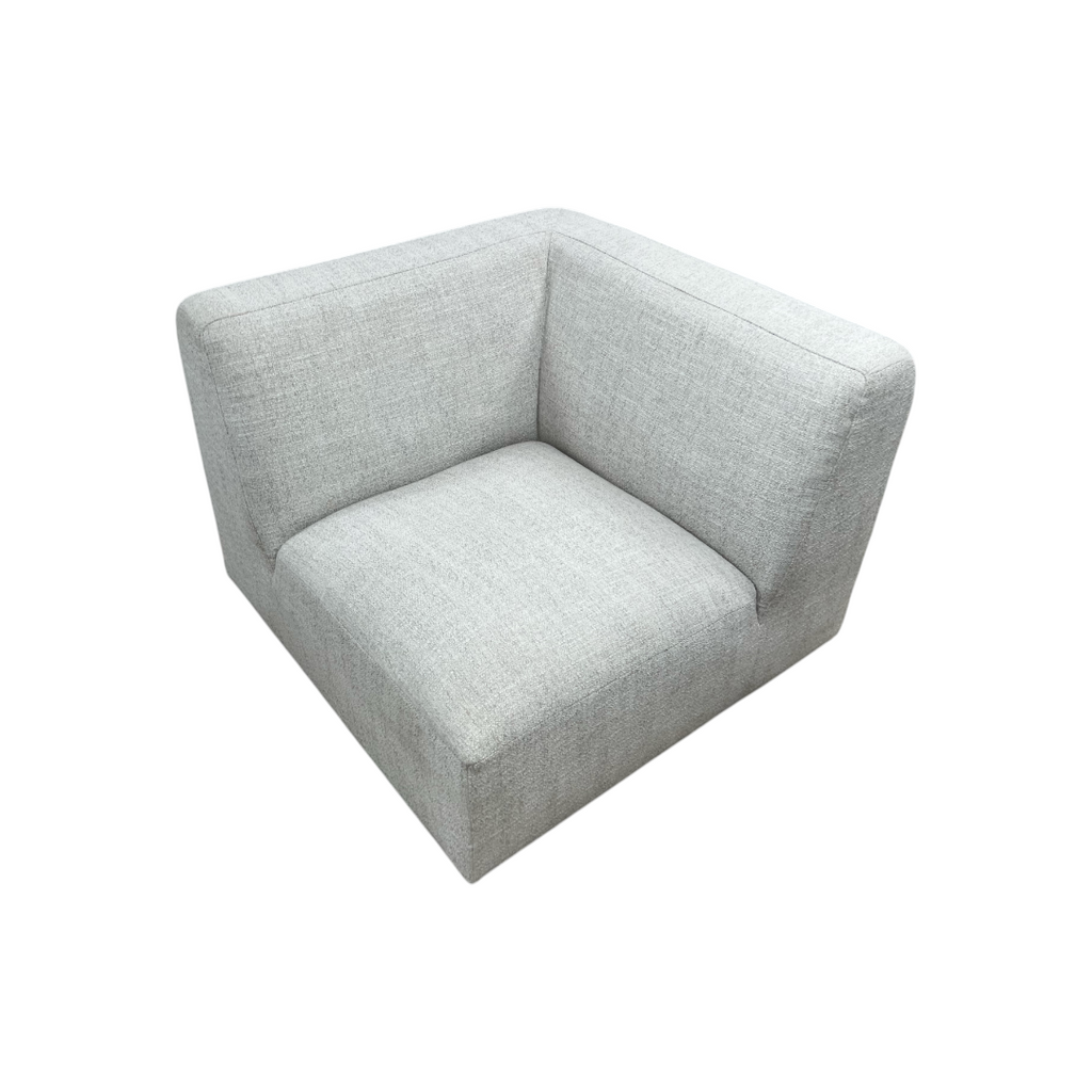 Simpli Home Rex Corner Sofa Module, Handcrafted Modern-Style Corner Accent Chair for Living Room