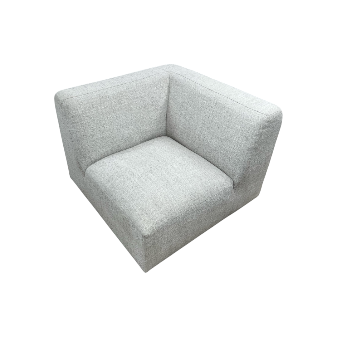Simpli Home Rex Corner Sofa Module, Handcrafted Modern-Style Corner Accent Chair for Living Room