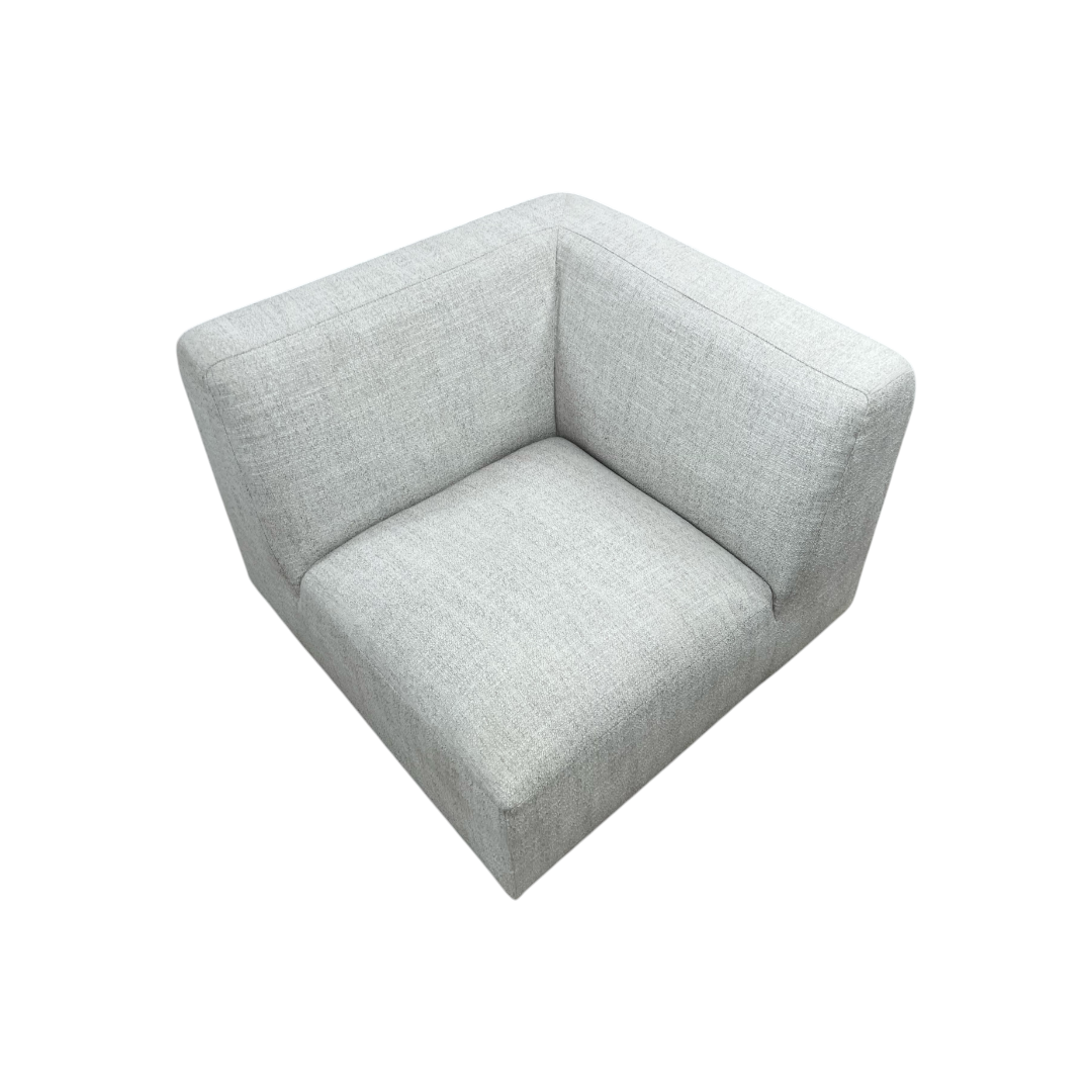 Simpli Home Rex Corner Sofa Module, Handcrafted Modern-Style Corner Accent Chair for Living Room