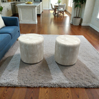 Skyline Furniture Round Thalia Ottoman Set of 2, 18" × 18" × 18" — image 1 of 4