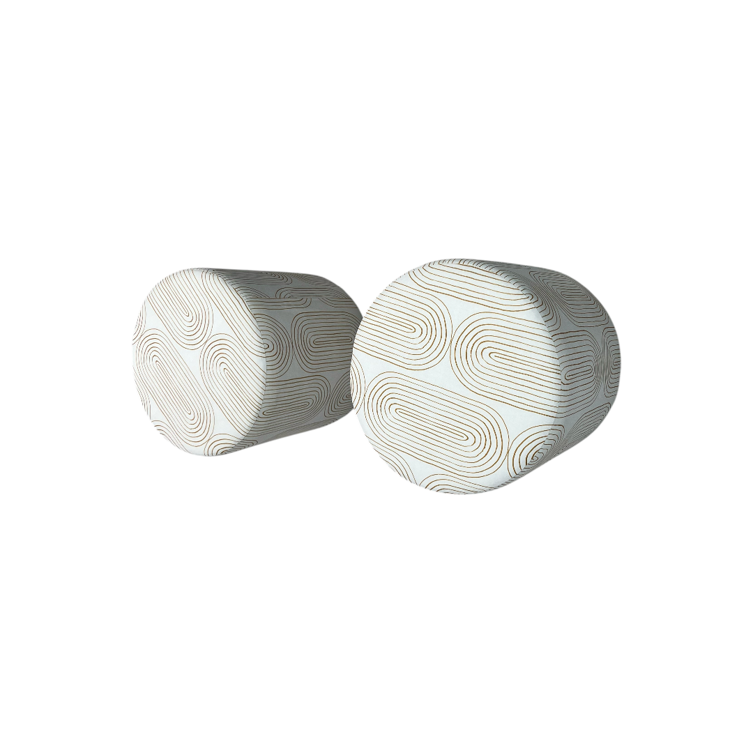 Skyline Furniture Round Thalia Ottoman Set of 2