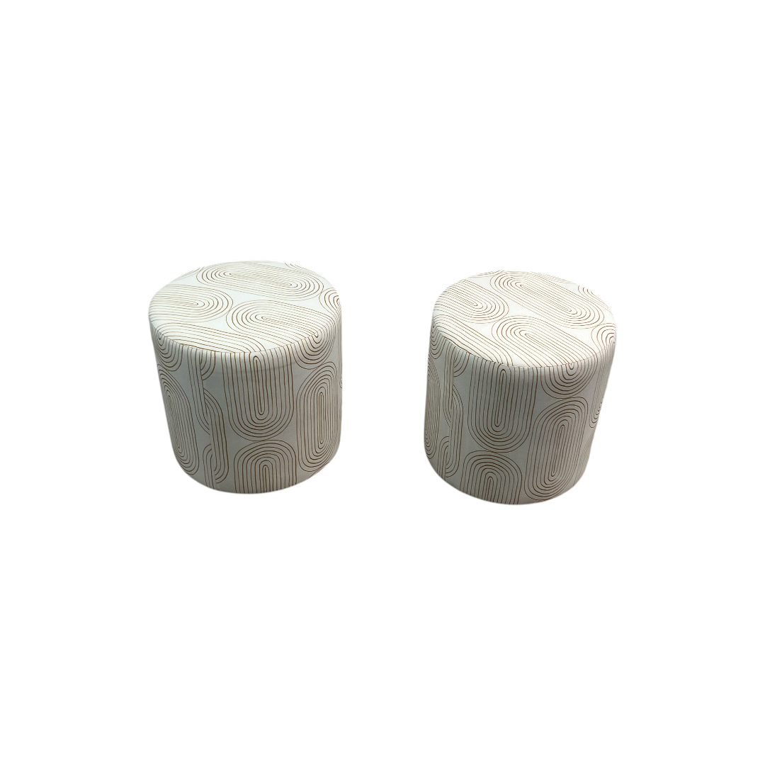 Skyline Furniture Round Thalia Ottoman Set of 2