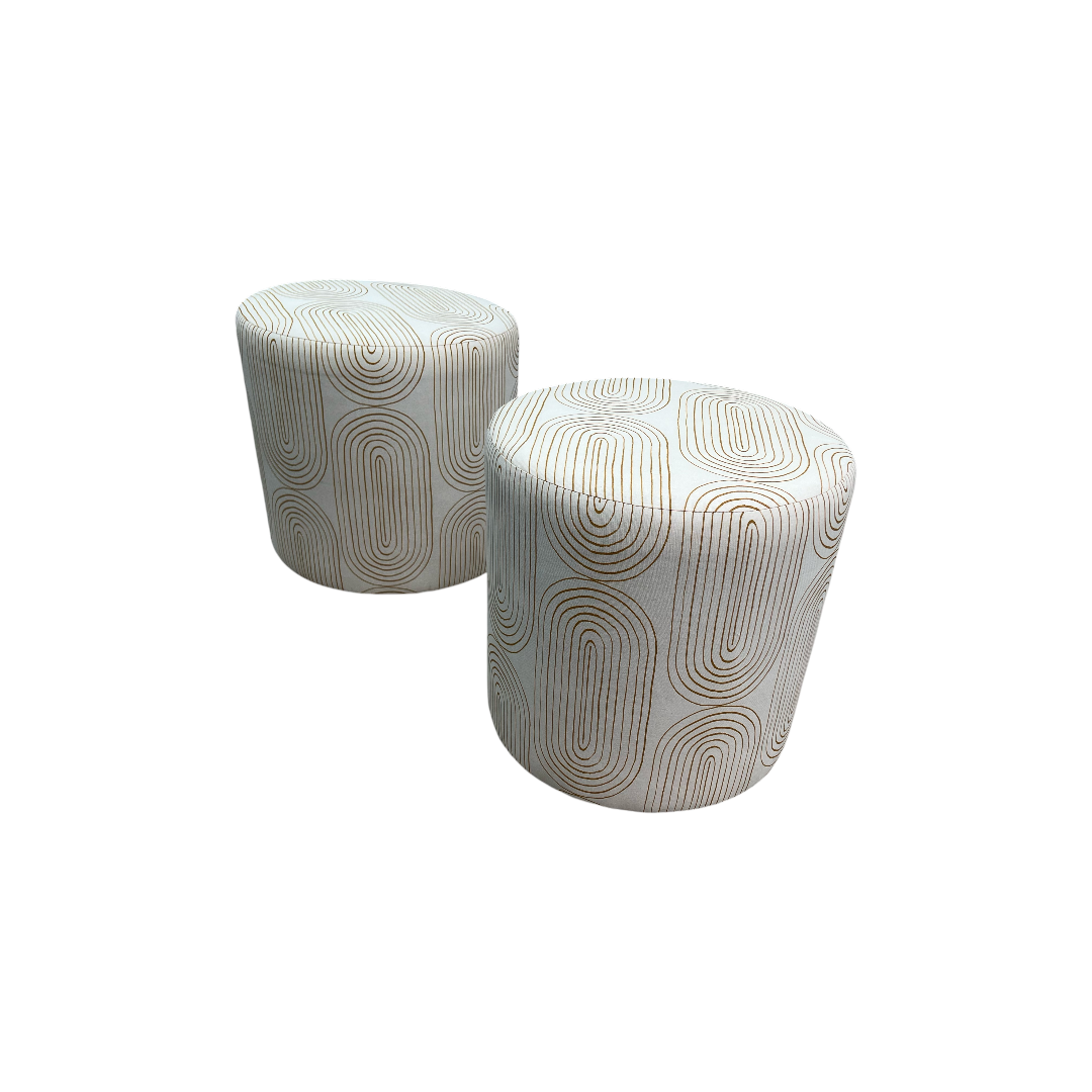 Skyline Furniture Round Thalia Ottoman Set of 2