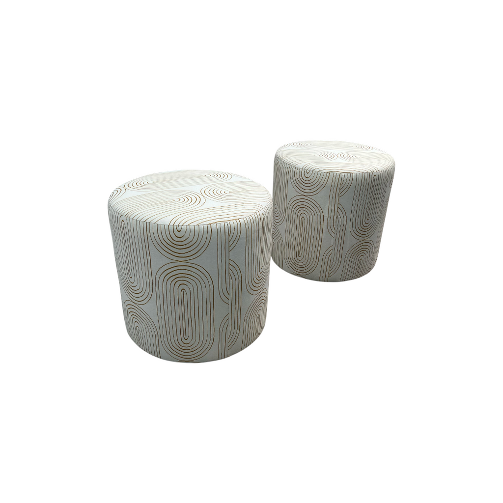 Skyline Furniture Round Thalia Ottoman Set of 2