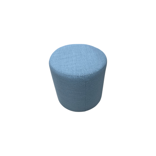 Skyline Furniture Round Thalia Ottoman in Velvet Ocean: Padded, Pine Frame Set of 2, image 7