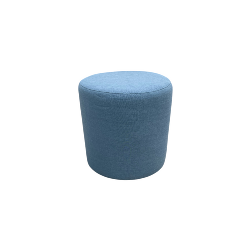 Skyline Furniture Round Thalia Ottoman in Velvet Ocean: Padded, Pine Frame Set of 2, image 8