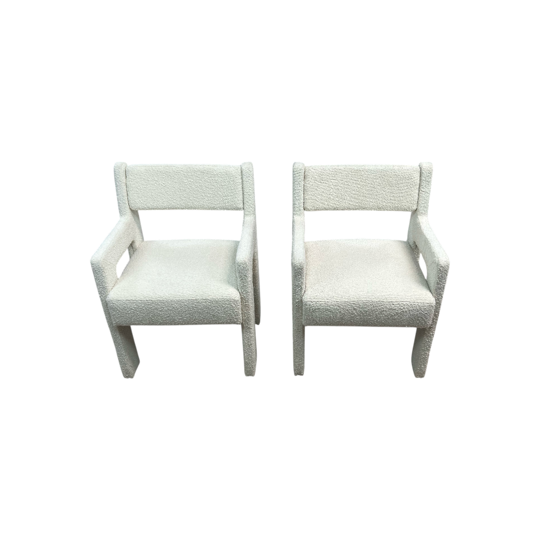 Sun At Six Morel Fabric Armchair Set of 2