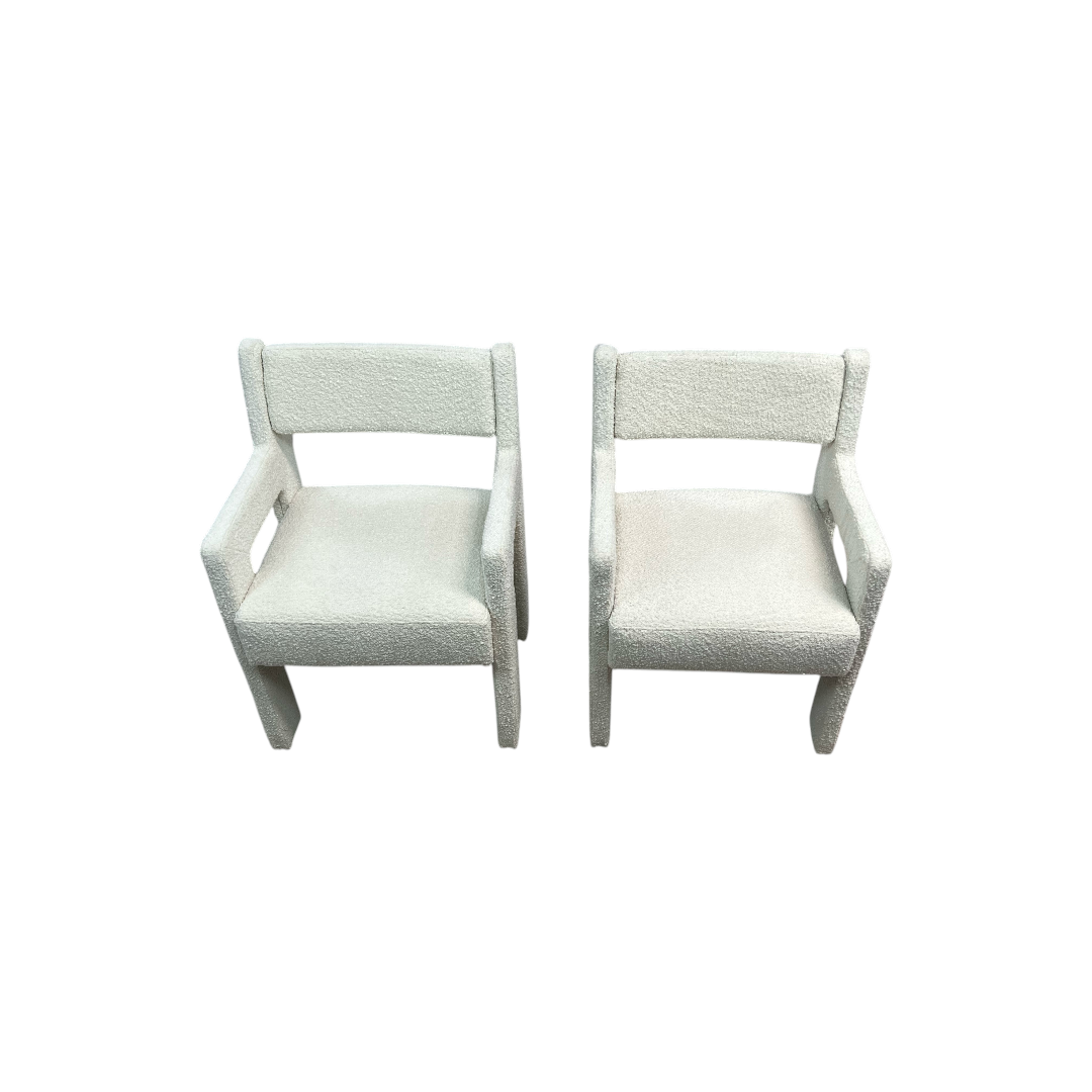 Sun At Six Morel Fabric Armchair Set of 2