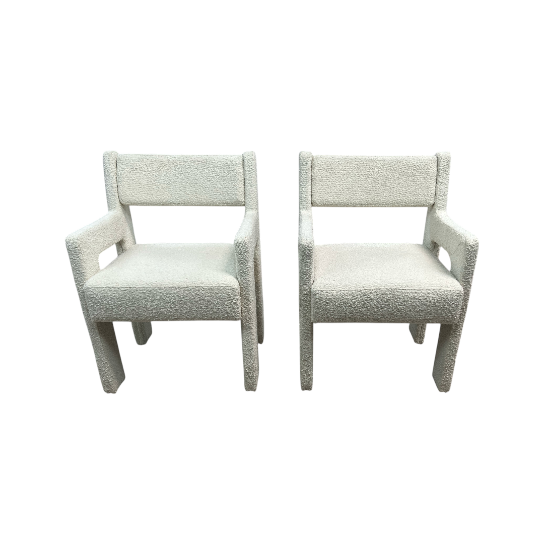 Sun At Six Morel Fabric Armchair Set of 2