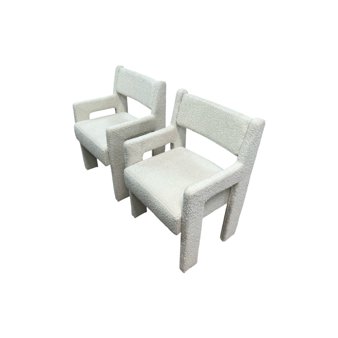 Sun At Six Morel Fabric Armchair Set of 2