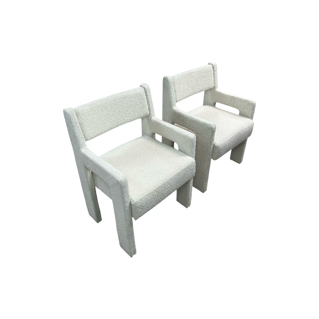 Lulu and Georgia Sun At Six Morel Fabric Armchair Set of 2