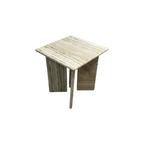 The Citizenry Amata Travertine Side Table