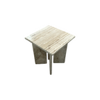 The Citizenry Amata Travertine Side Table