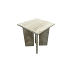The Citizenry Amata Travertine Side Table