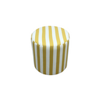 The Inside Drum Ottoman - Citrine Cabana Stripe, 18" × 18" × 18" — image 2 of 4
