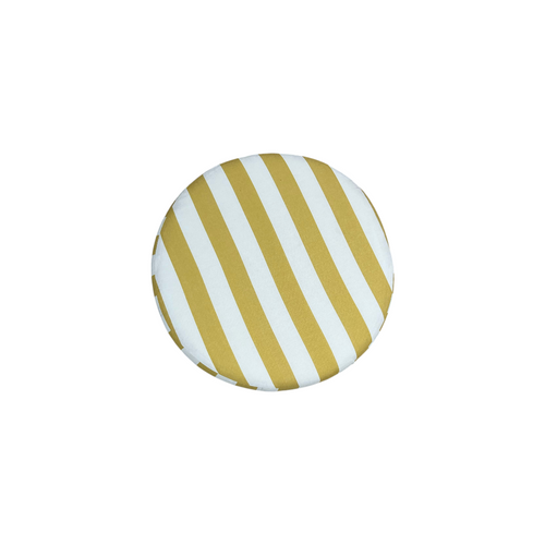 The Inside Drum Ottoman - Citrine Cabana Stripe, image 9