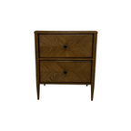 Theodore Alexander Nova Two Drawers Night Stand and Chest of Drawers Set