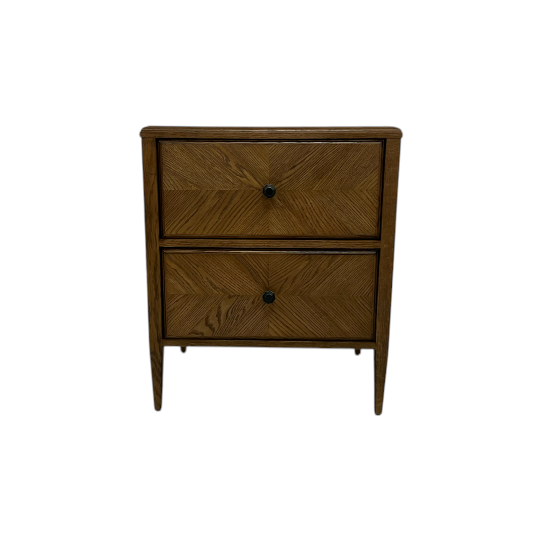 Theodore Alexander Nova Two Drawers Night Stand and Chest of Drawers Set