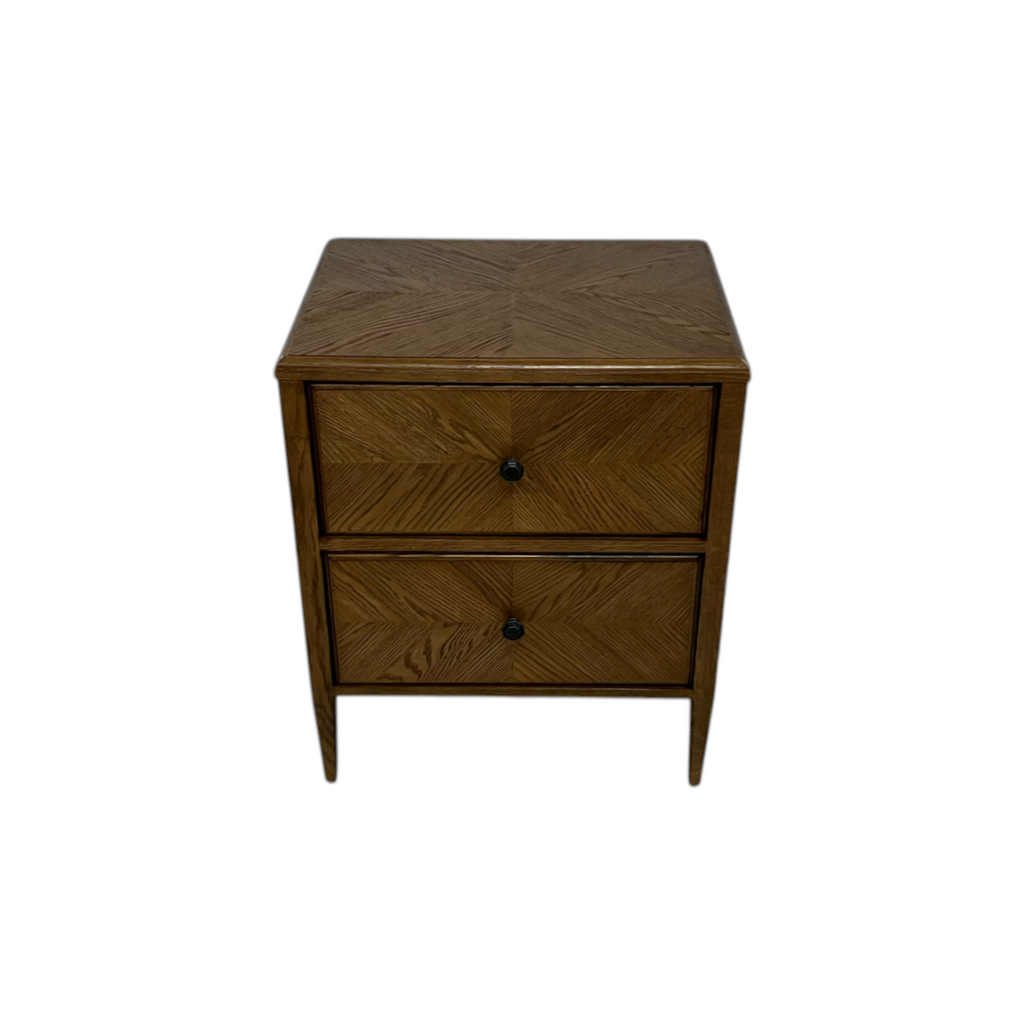 Theodore Alexander Nova Two Drawers Night Stand and Chest of Drawers Set