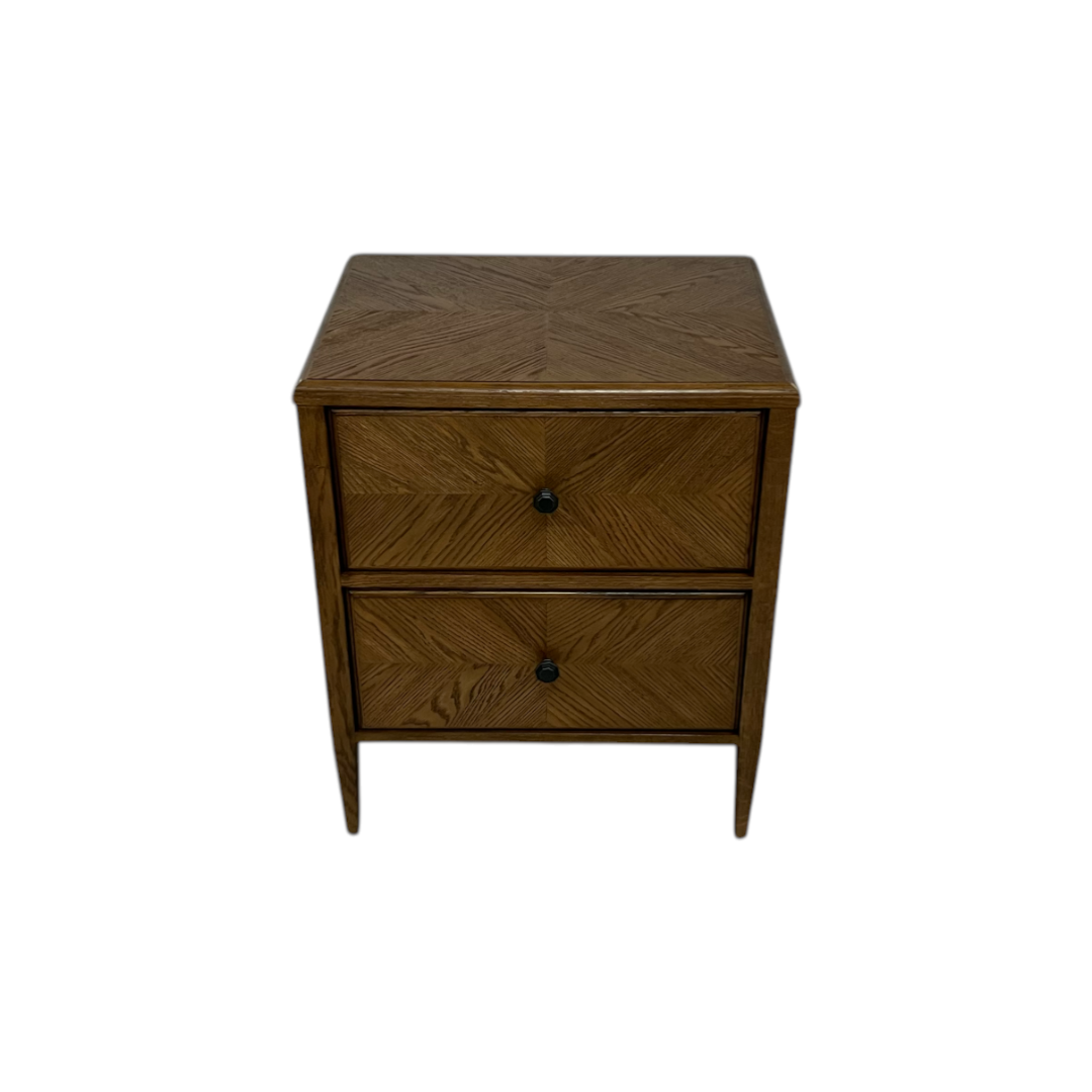 Theodore Alexander Nova Two Drawers Night Stand and Chest of Drawers Set