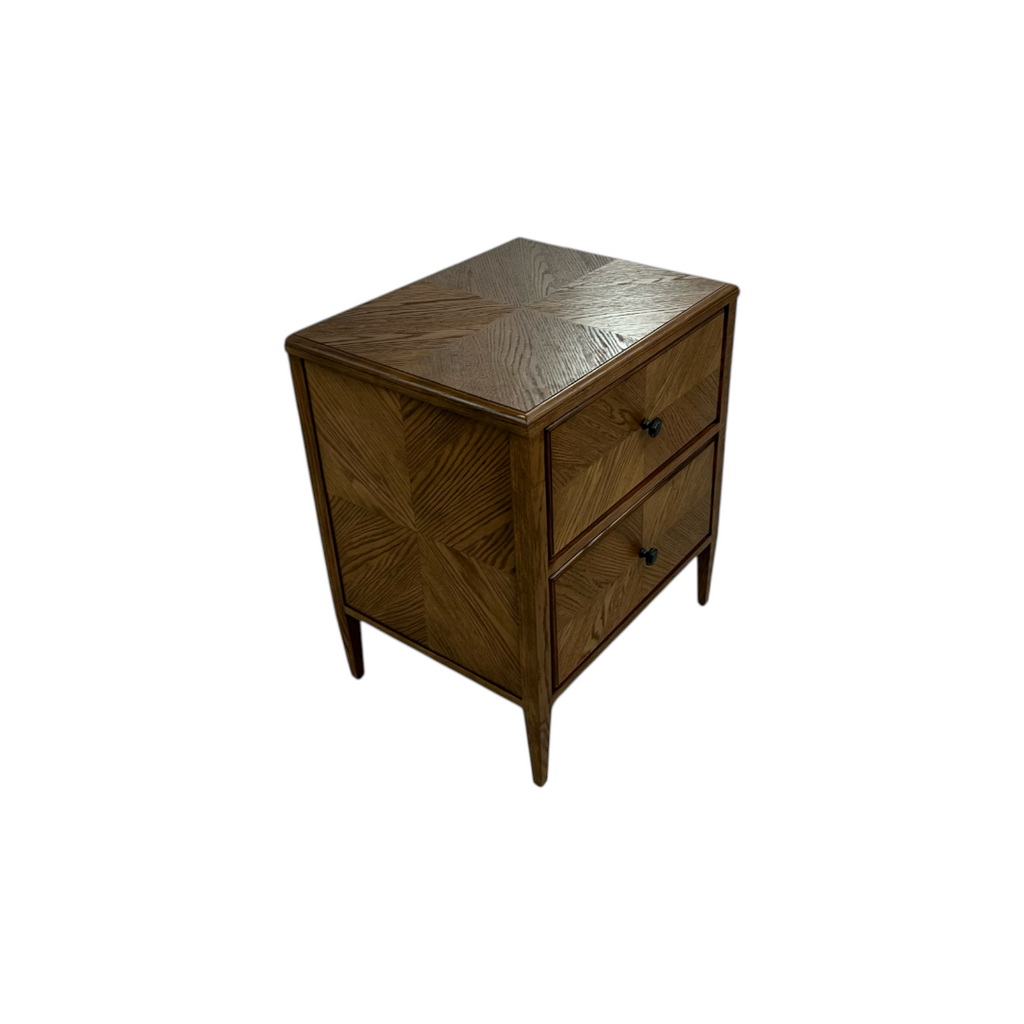 Theodore Alexander Nova Two Drawers Night Stand and Chest of Drawers Set