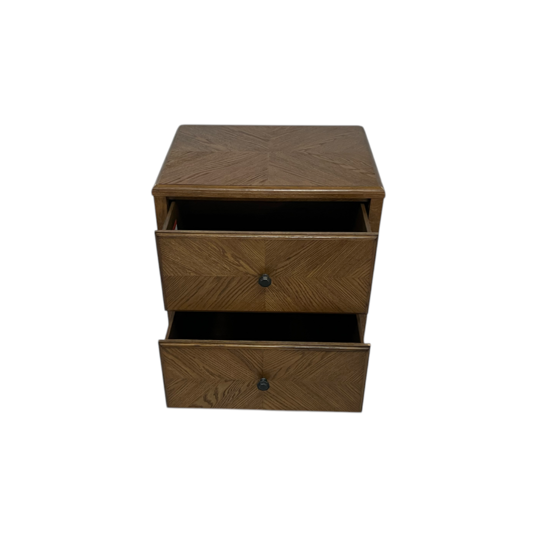 Theodore Alexander Nova Two Drawers Night Stand and Chest of Drawers Set