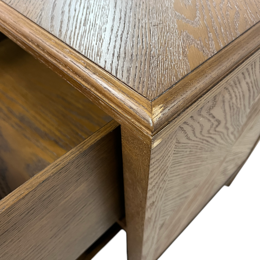 Theodore Alexander Nova Two Drawers Night Stand and Chest of Drawers Set