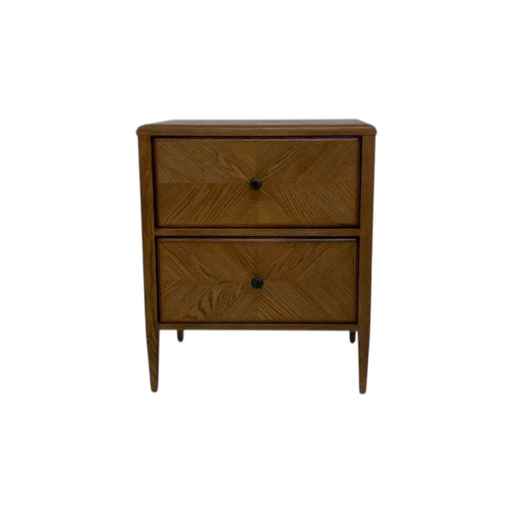 Theodore Alexander Nova Two Drawers Night Stand and Chest of Drawers Set