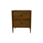 Theodore Alexander Nova Two Drawers Night Stand and Chest of Drawers Set