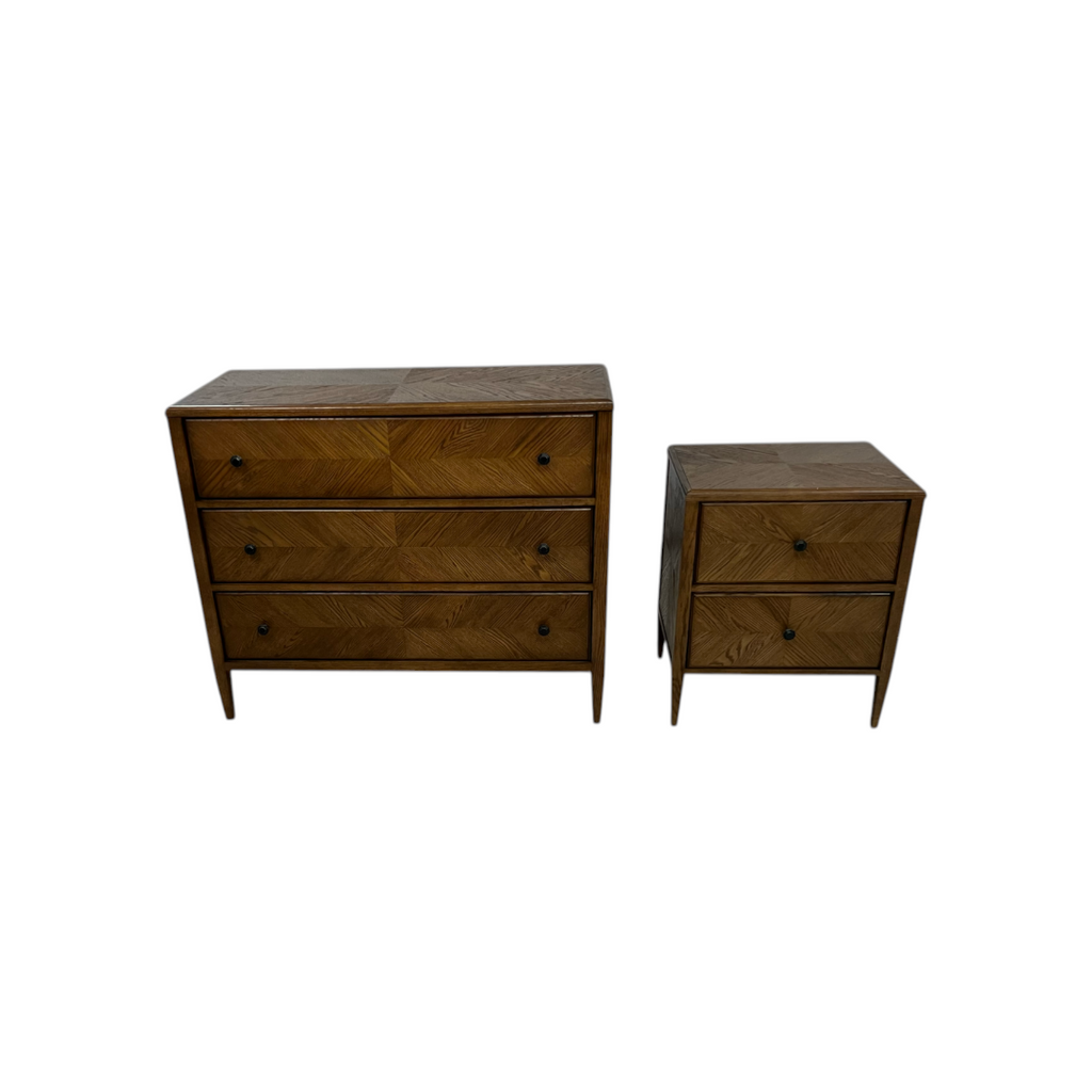 Theodore Alexander Nova Nightstand & Chest Set, 46" × 20" × 37.75" — image 3 of 4