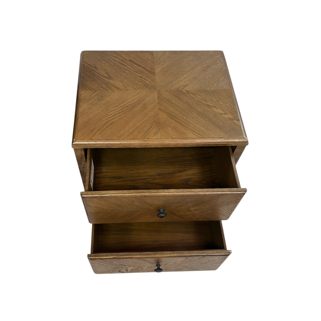 Theodore Alexander Nova Two Drawers Night Stand and Chest of Drawers Set