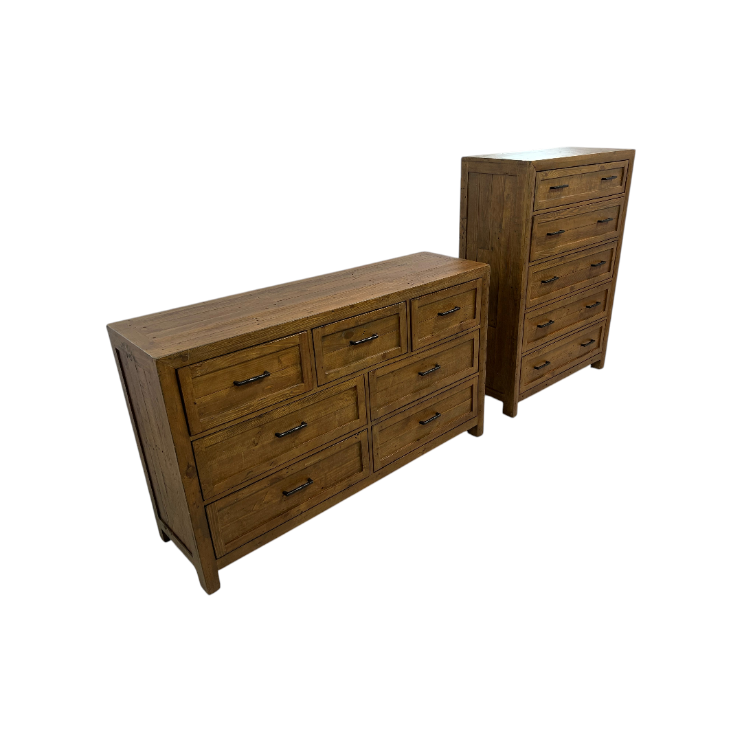 Three Posts Craigsville Solid Wood Drawer Dresser Set