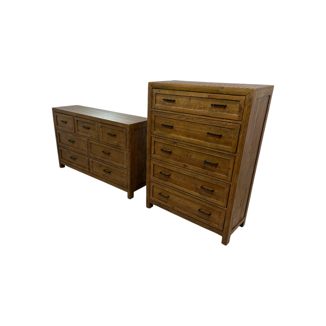 Three Posts Craigsville Solid Wood Drawer Dresser Set