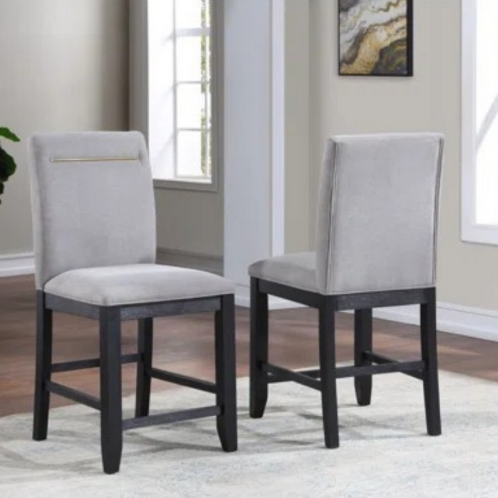 Three Posts Donny Counter Chair - Grey Set of 2, 20" × 21" × 41" — image 1 of 4