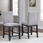 Three Posts Donny Counter Chair - Grey Set of 2, 20" × 21" × 41" — image 1 of 4