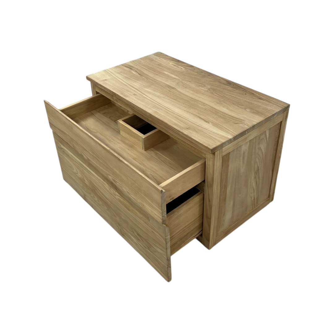 Tikamoon Jacob Solid Teak Wall-Mounted Single Vanity