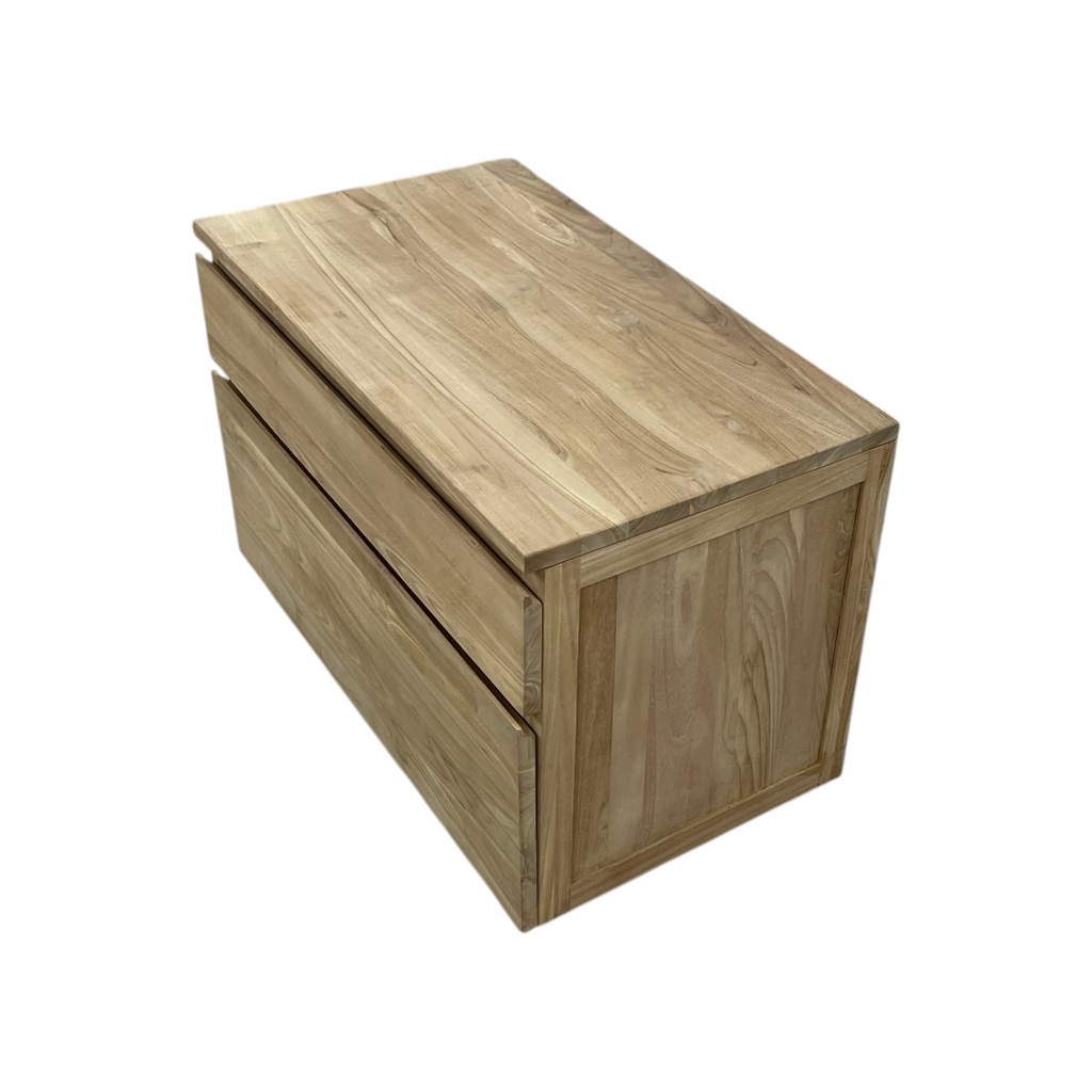 Tikamoon Jacob Solid Teak Wall-Mounted Single Vanity