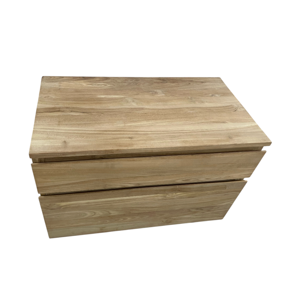 Tikamoon Jacob Solid Teak Wall-Mounted Single Vanity