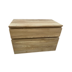 Tikamoon Jacob Solid Teak Wall-Mounted Single Vanity