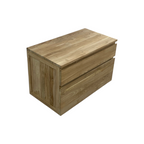 Tikamoon Jacob Solid Teak Wall-Mounted Single Vanity