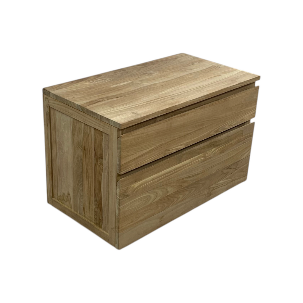 Tikamoon Jacob Solid Teak Wall-Mounted Single Vanity