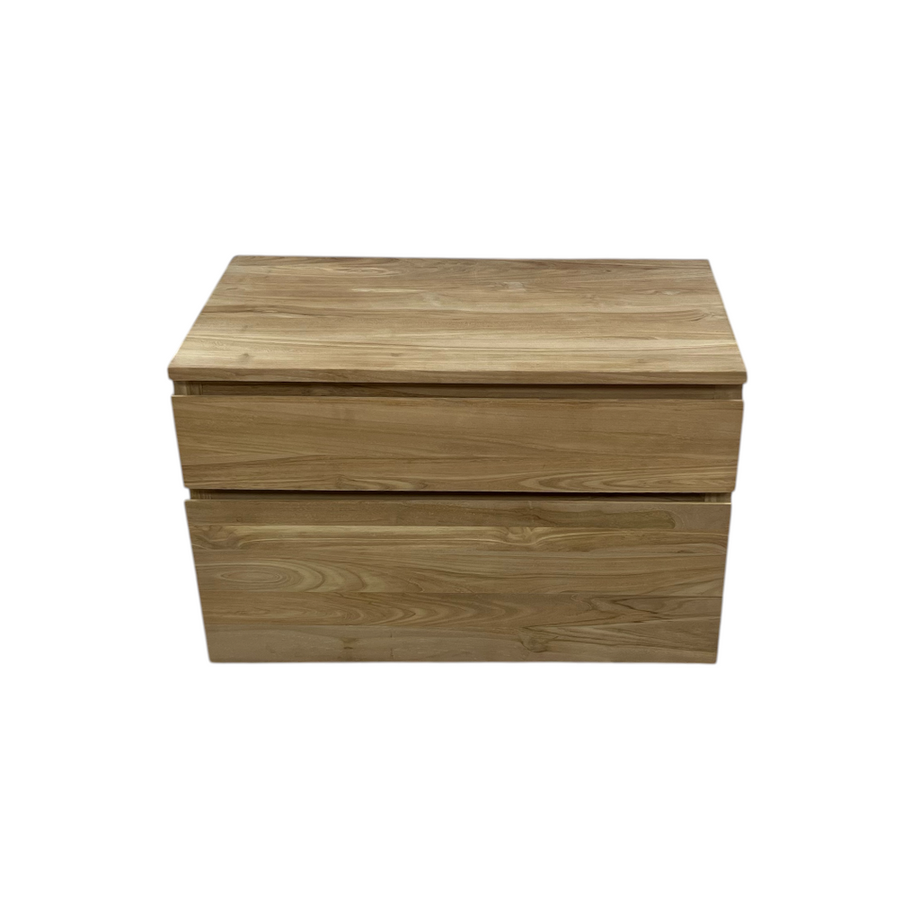 Tikamoon Jacob Solid Teak Wall-Mounted Single Vanity