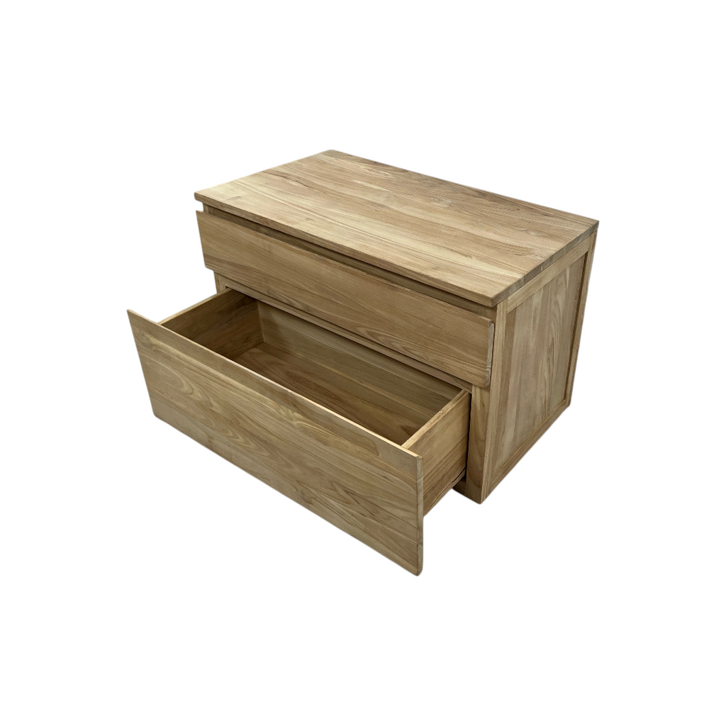 Tikamoon Jacob Solid Teak Wall-Mounted Single Vanity