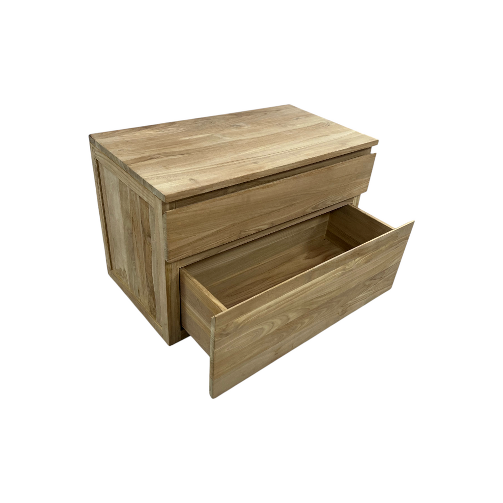 Tikamoon Jacob Solid Teak Wall-Mounted Single Vanity