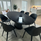 Vintage Roche Bubois Oval Extendable Dining Table